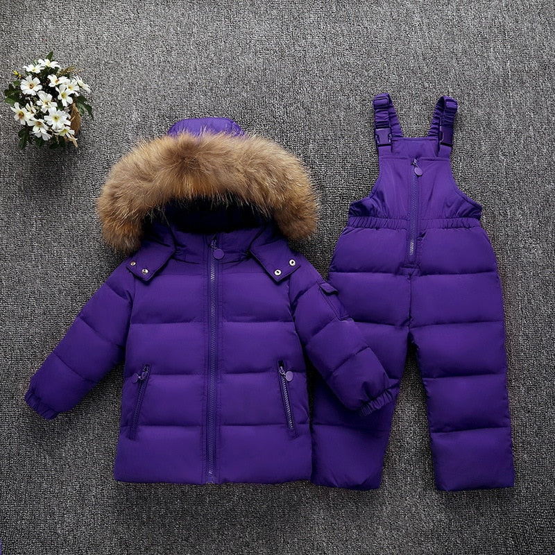 Infant 12 Months To 5 Years Old Full Bodysuit Winter Parka And Overcoat