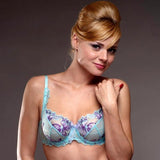 FLORAL SHEER LACE DEMI BRA (LL6282)