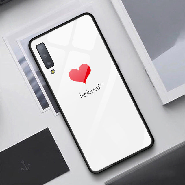 Scratch Resistant Luxury Tempered Glass Case For Samsung Galaxy S10 Plus S10e S9 S8 Note 8 9 J4 J6 Plus A7 2018 Starry Sky Protective Back Cover