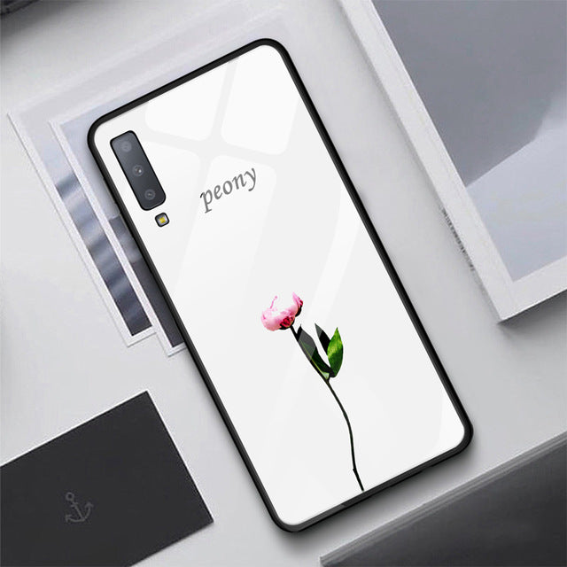 Scratch Resistant Luxury Tempered Glass Case For Samsung Galaxy S10 Plus S10e S9 S8 Note 8 9 J4 J6 Plus A7 2018 Starry Sky Protective Back Cover