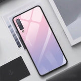 Scratch Resistant Luxury Tempered Glass Case For Samsung Galaxy S10 Plus S10e S9 S8 Note 8 9 J4 J6 Plus A7 2018 Starry Sky Protective Back Cover