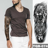 Large Arm Sleeve Tattoo Angel Wings Pigeon Jesus Waterproof Temporary Tattoo Sticker Holy Holiness Men Full Skull Totem Tattoo