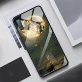 Scratch Resistant Luxury Tempered Glass Case For Samsung Galaxy S10 Plus S10e S9 S8 Note 8 9 J4 J6 Plus A7 2018 Starry Sky Protective Back Cover
