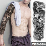 Large Arm Sleeve Tattoo Angel Wings Pigeon Jesus Waterproof Temporary Tattoo Sticker Holy Holiness Men Full Skull Totem Tattoo