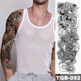 Large Arm Sleeve Tattoo Angel Wings Pigeon Jesus Waterproof Temporary Tattoo Sticker Holy Holiness Men Full Skull Totem Tattoo