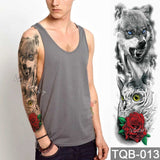 Large Arm Sleeve Tattoo Angel Wings Pigeon Jesus Waterproof Temporary Tattoo Sticker Holy Holiness Men Full Skull Totem Tattoo