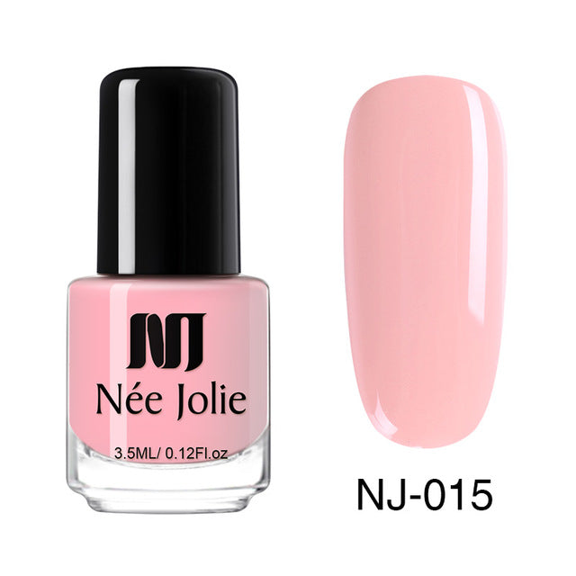 Nail Polish Fast Dry Nail Art Polish Varnish Gray  Coffee Series Glitter DIY Nails Lacquer  3.5ml