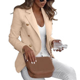 Ladies Slim Vest Casual Business Blazer Coat