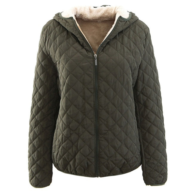 Hooded Autumn To Winter Cashmere Parka Female Coats