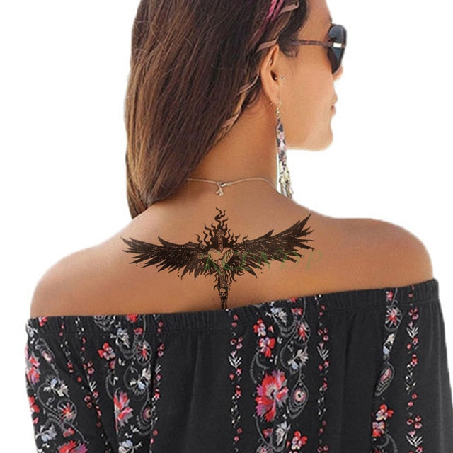 Waterproof Temporary Tattoo Sticker Tribal totem band Fake Tatto Personality Flash Tatoo Waist Arm Foot Tato for Girl Women Men