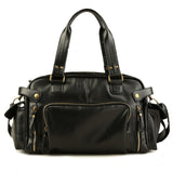 English Style Retro Men's Leather Crossbody Long Handbag  For Travel and Work