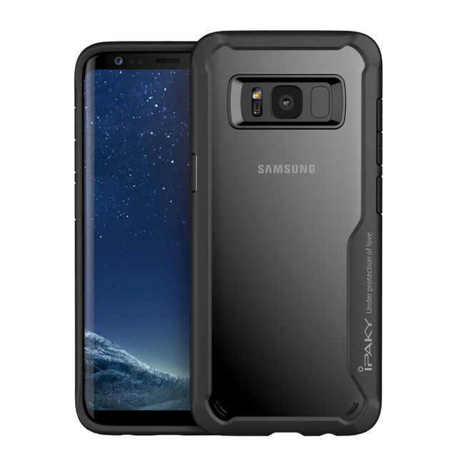 Original Samsung Shocking Proof Galaxy S8 S9 S10 Luxury Transparent Silicon TPU Cover Case For Samsung S8 Case