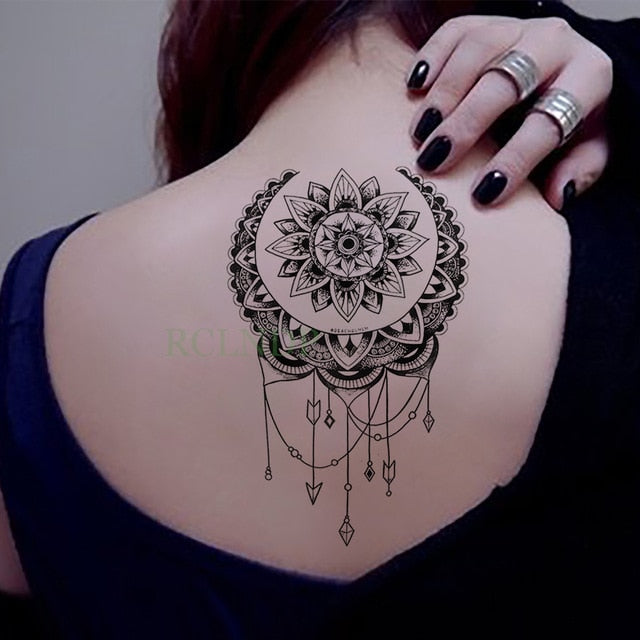 Waterproof Temporary Tattoo Sticker Bird Flower Rose fake tatto Cool flash tatoo tatouage temporaire body art for girl women men