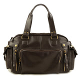 English Style Retro Men's Leather Crossbody Long Handbag  For Travel and Work