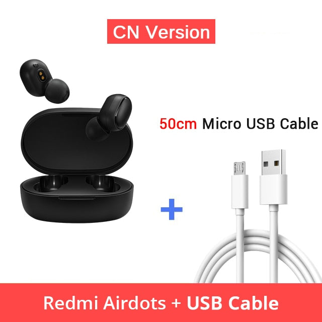 Xiaomi Redmi AirDots Wireless Bluetooth 5.0 Earphone In Ear stereo bass Earphones With Mic Handsfree Redmi Earbuds