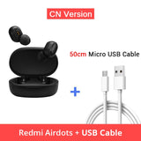 Xiaomi Redmi AirDots Wireless Bluetooth 5.0 Earphone In Ear stereo bass Earphones With Mic Handsfree Redmi Earbuds