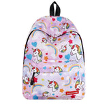 Floral Design Children's Portfolio Unicorn School Backpack