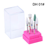 7 Pcs/ Set  Nail polishing head  Ceramic Tungsten Steel Alloy Accessory Brush Polishing Tool