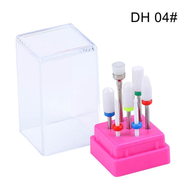 7 Pcs/ Set  Nail polishing head  Ceramic Tungsten Steel Alloy Accessory Brush Polishing Tool