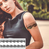 Waterproof Temporary Tattoo Sticker Tribal totem band Fake Tatto Personality Flash Tatoo Waist Arm Foot Tato for Girl Women Men