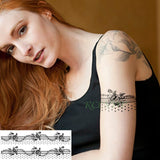 Waterproof Temporary Tattoo Sticker Tribal totem band Fake Tatto Personality Flash Tatoo Waist Arm Foot Tato for Girl Women Men