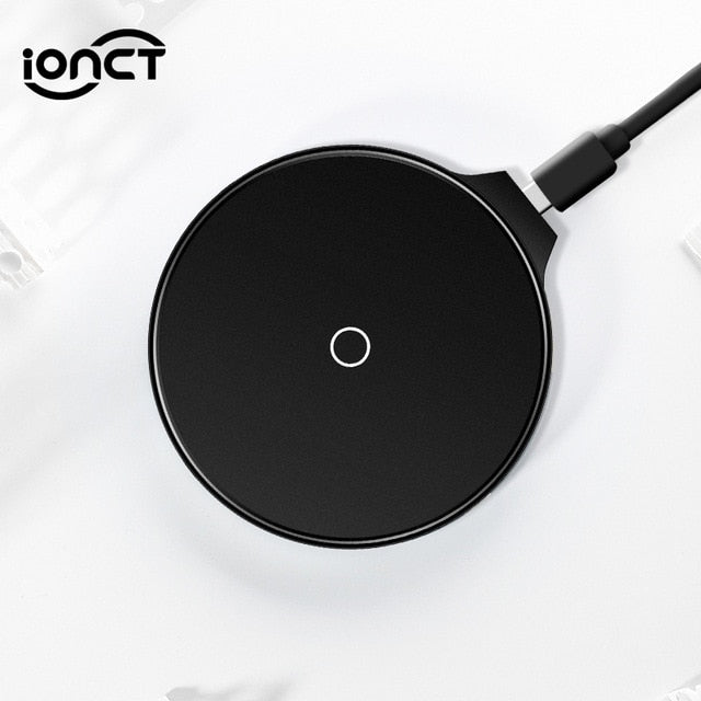 iONCT QI Wireless Charger For iPhone X 8 Plus XR XS Max For Samsung S8 S9 For Huawei Xiaomi Charging Charger Wireless Pad Dock