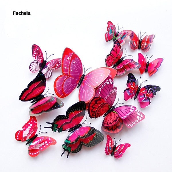 Double layer Butterfly Wall Sticker