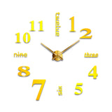 3D Wall Clock Mirror