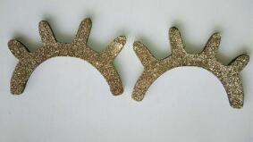 Wood Eyelashes Cartoon Decoration
