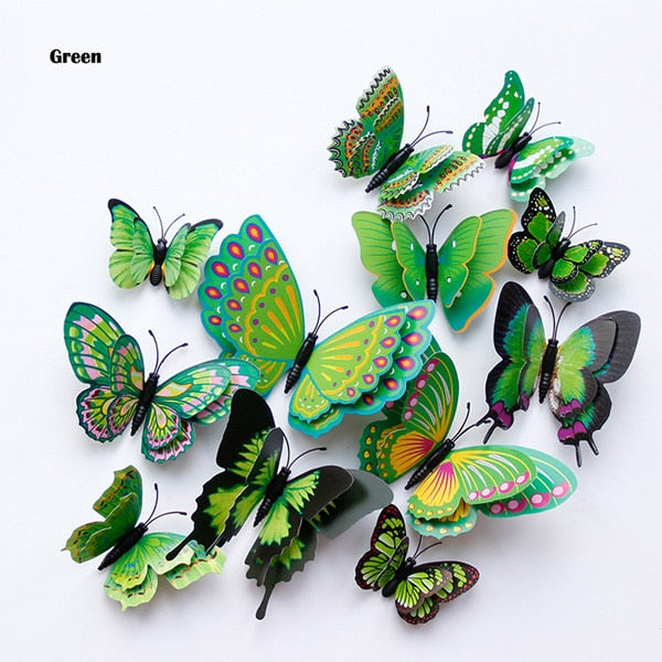 Double layer Butterfly Wall Sticker