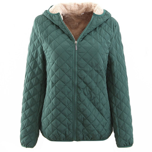 Hooded Autumn To Winter Cashmere Parka Female Coats