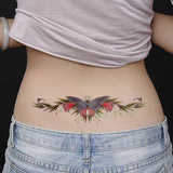 Waterproof Temporary Tattoo Sticker Bird Flower Rose fake tatto Cool flash tatoo tatouage temporaire body art for girl women men