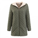 Hooded Autumn To Winter Cashmere Parka Female Coats