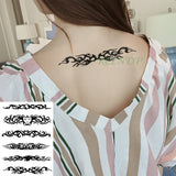 Waterproof Temporary Tattoo Sticker Tribal totem band Fake Tatto Personality Flash Tatoo Waist Arm Foot Tato for Girl Women Men