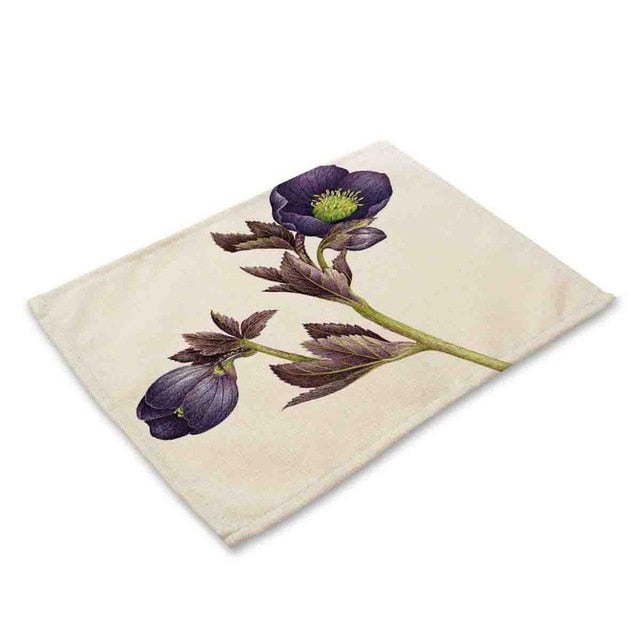 Rose Pattern Table Mat