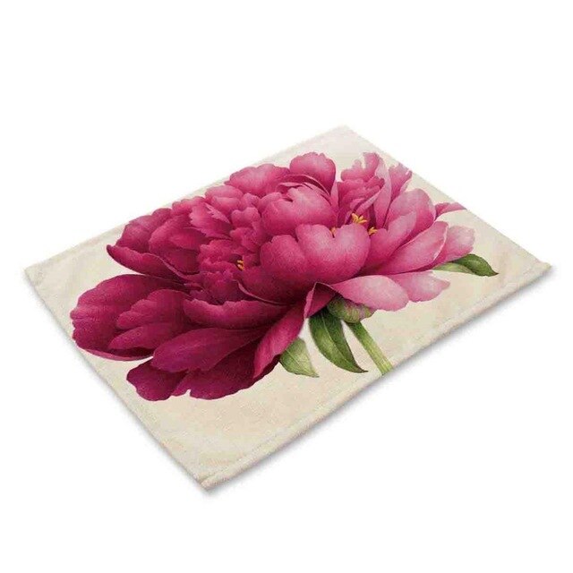 Rose Pattern Table Mat