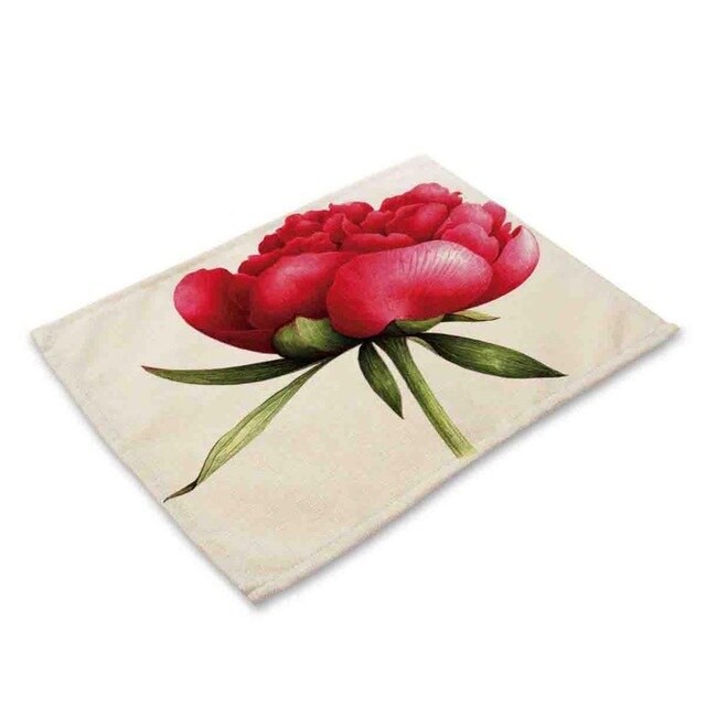 Rose Pattern Table Mat