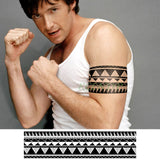 Waterproof Temporary Tattoo Sticker Tribal totem band Fake Tatto Personality Flash Tatoo Waist Arm Foot Tato for Girl Women Men