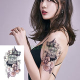 Waterproof Temporary Tattoo Sticker Bird Flower Rose fake tatto Cool flash tatoo tatouage temporaire body art for girl women men