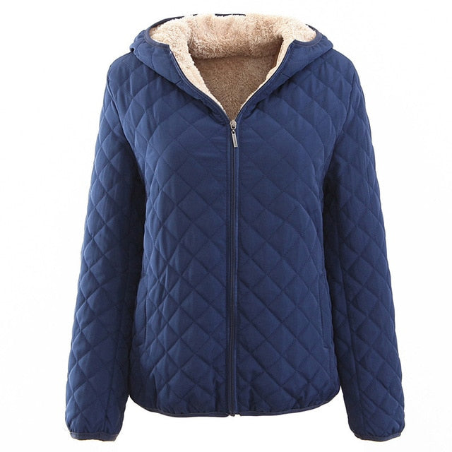Hooded Autumn To Winter Cashmere Parka Female Coats