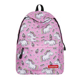Floral Design Children's Portfolio Unicorn School Backpack