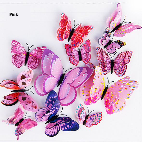 Double layer Butterfly Wall Sticker