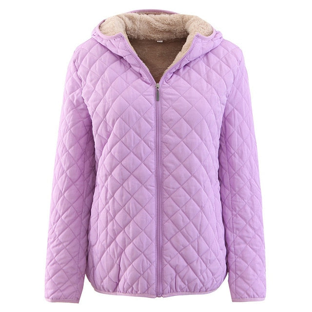 Hooded Autumn To Winter Cashmere Parka Female Coats