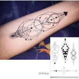 Waterproof Temporary Tattoo Sticker Tribal totem band Fake Tatto Personality Flash Tatoo Waist Arm Foot Tato for Girl Women Men