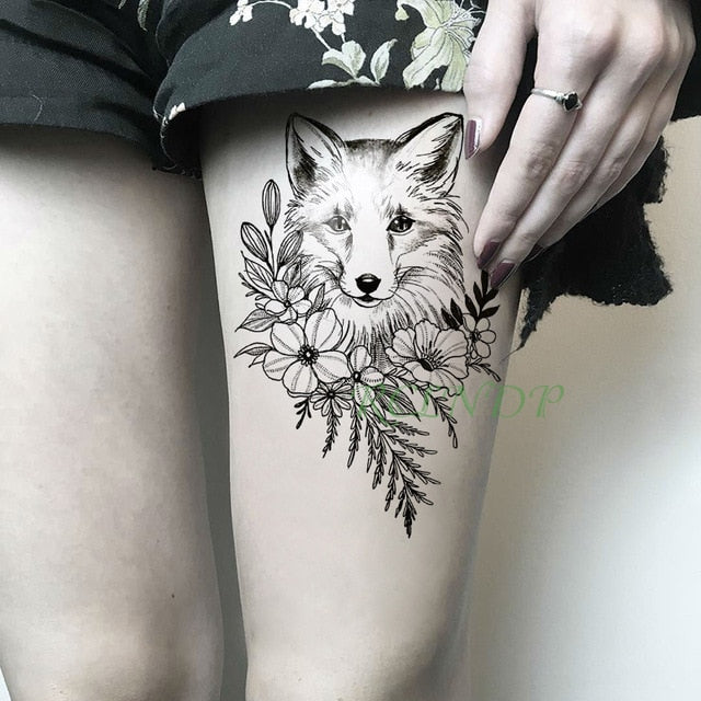 Waterproof Temporary Tattoo Sticker Bird Flower Rose fake tatto Cool flash tatoo tatouage temporaire body art for girl women men