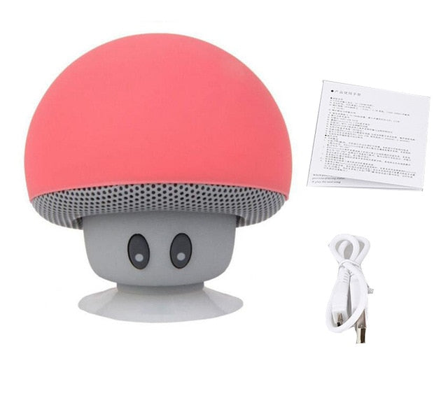 Mushroom Shaped Wireless Mini Bluetooth Audio Speaker For Room, Home and Car