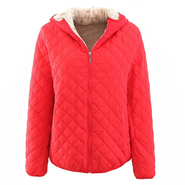 Hooded Autumn To Winter Cashmere Parka Female Coats