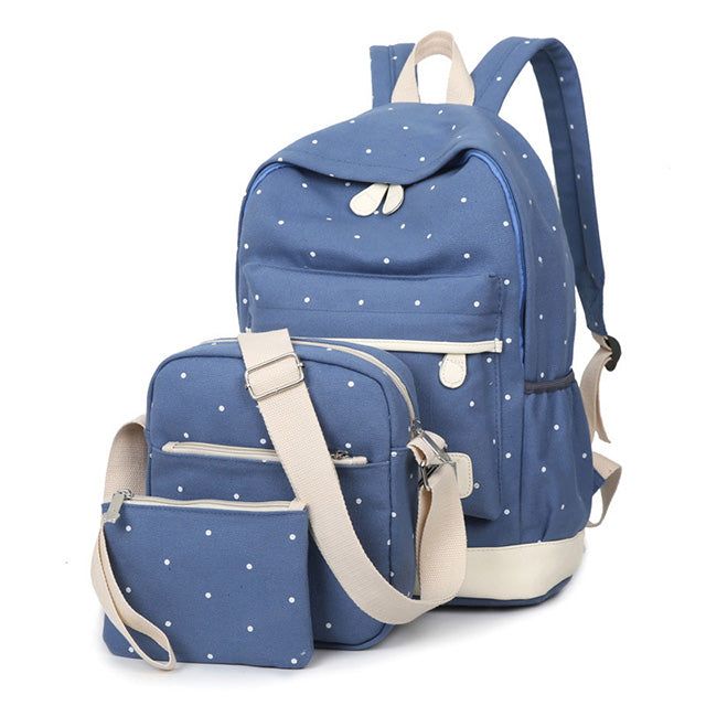 Dot Printing School Backpack For Girls Student School Bags Girls School Bag