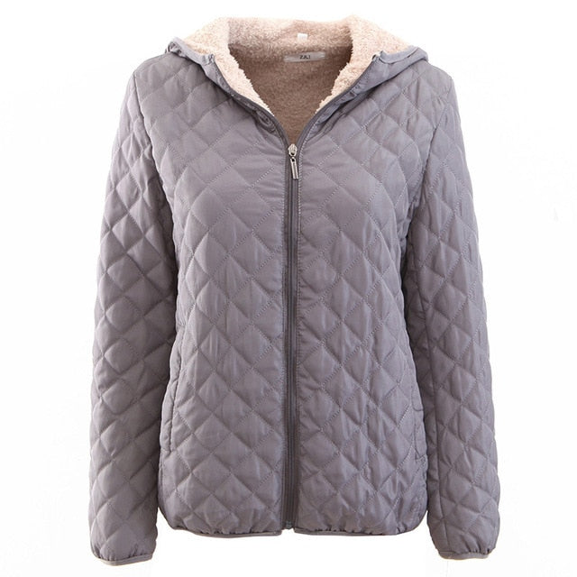 Hooded Autumn To Winter Cashmere Parka Female Coats