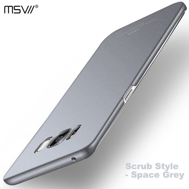 Original MSVII Luxury Oil painted Case for Samsung Galaxy S8 & S8 PLUS Hard PC Simple/Matte Cover Shell Slim Phone Protector